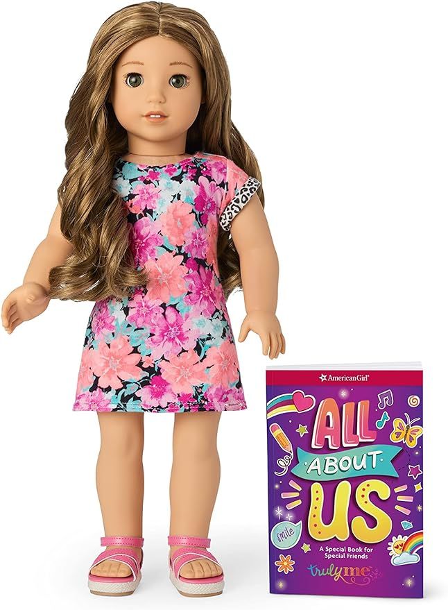 American Girl Truly Me 18-Inch Doll 118 with Hazel Eyes, Curly Caramel Hair with Blonde Highlight... | Amazon (US)