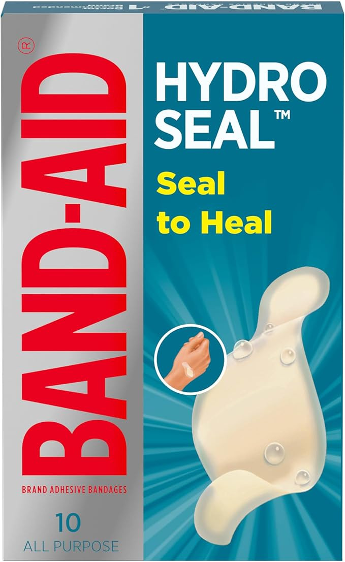 BAND-AID Brand Hydro Seal Adhesive Waterproof Bandages, Hydrocolloid Gel Patch for First Aid, Fas... | Amazon (US)