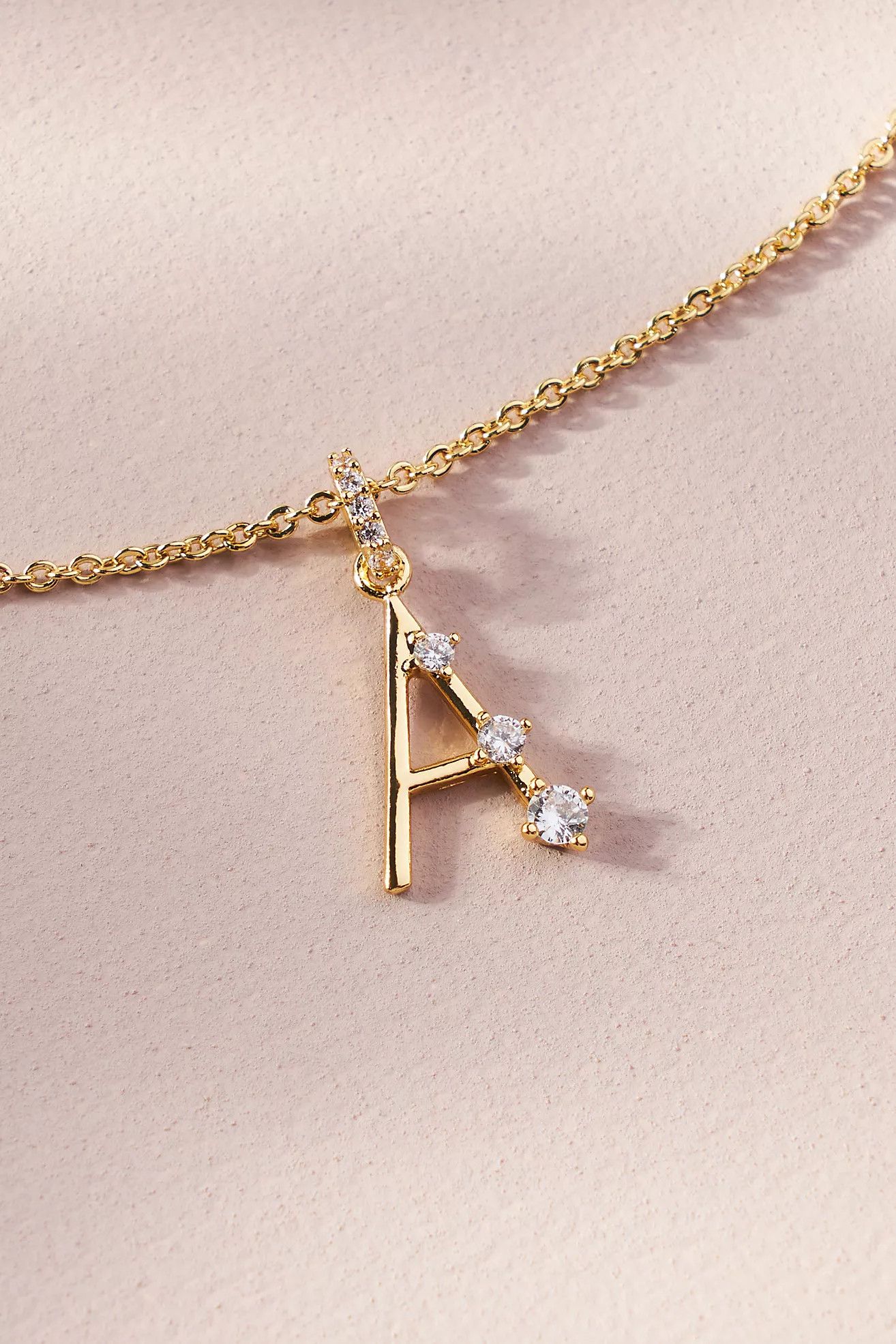 Pavé Monogram Necklace | Anthropologie (US)