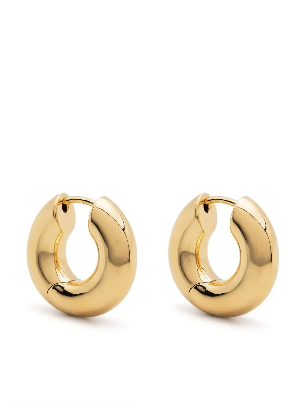 Tom Wood Small Chunky Hoop Earrings - Farfetch | Farfetch Global