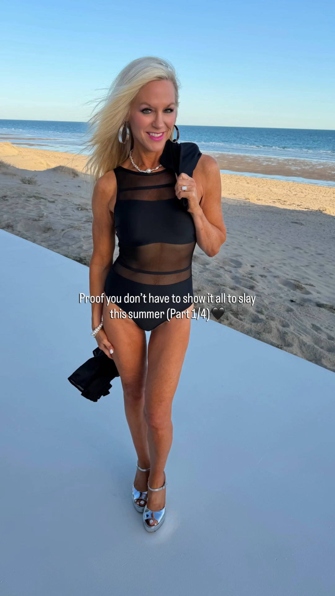The little black swimsuit of all times! I am 5’4”, 113 lbs and wearing size 34 A/B in the swimsuit and 2 in the coverup.
(Shoes code: Amy15)

#LTKootd #LTKSwim #LTKTravel