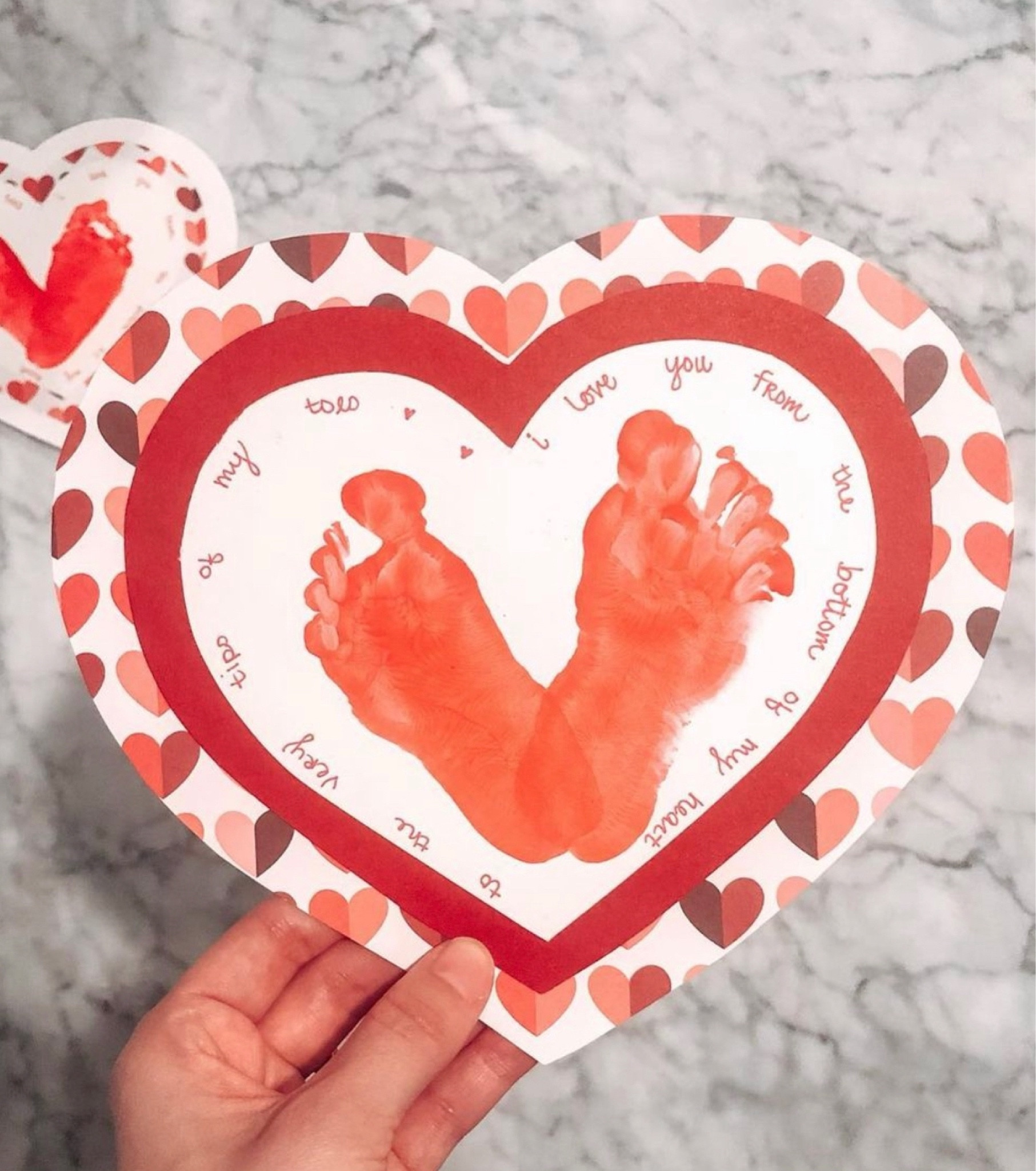 we’re a sucker for DIY Valentine’s Day cards ❤️👣👯‍♀️

🙋🏻‍♀️mff tip: do right before bath time! you can do with washable paint or for less mess, a stamp pad! 

#LTKfamily #LTKSeasonal #LTKkids