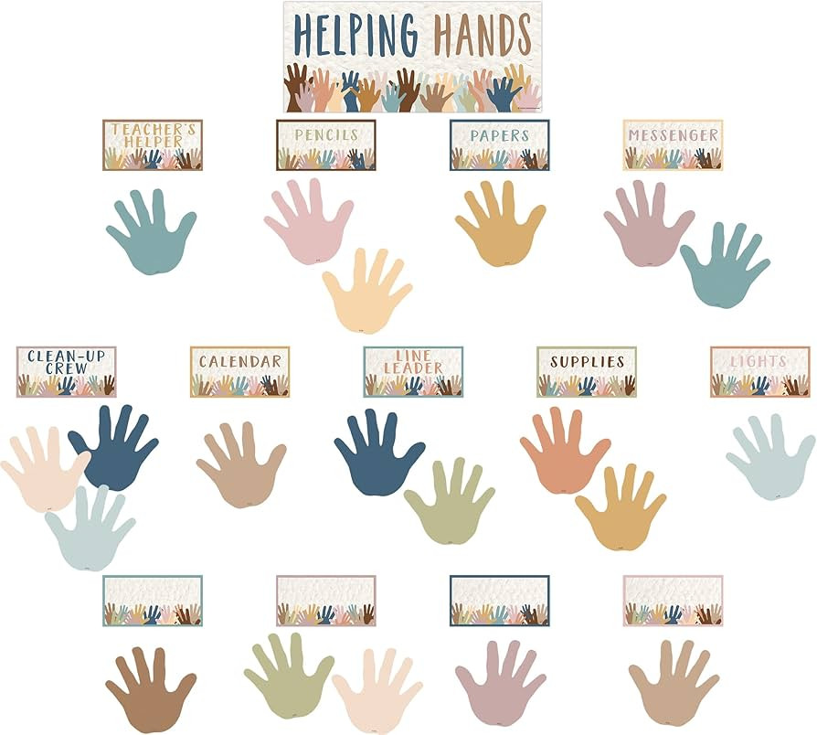 Teacher Created Resources Everyone is Welcome Helping Hands Mini Bulletin Board Classroom Decor (... | Amazon (US)