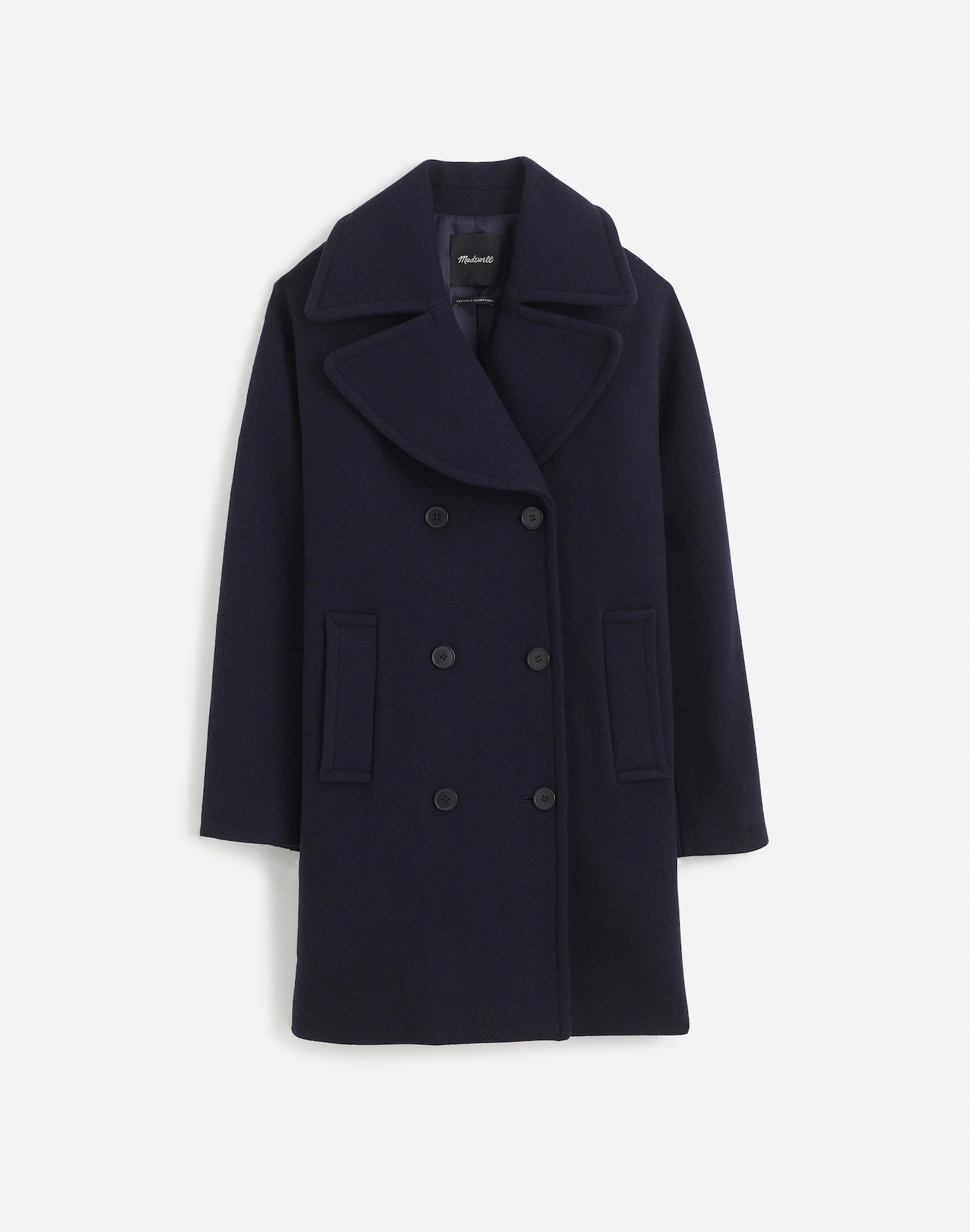 Oversized-Collar Peacoat in Insuluxe Fabric | Madewell | Madewell