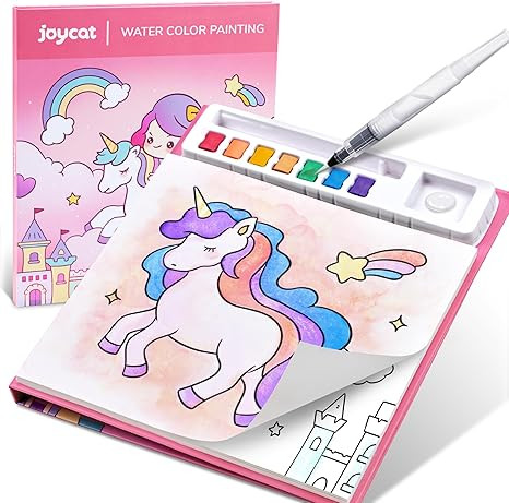 JoyCat Paint with Water Coloring Books for Toddlers, Watercolor Painting Sets for Kids Ages 3-5 4... | Amazon (US)