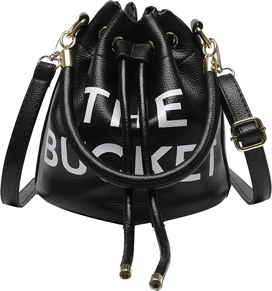 The Bucket Bag for Women, Small Leather Bucket Bag Purses, Crossbody/Handbag/Hobo Bag(7.9 * 7.9 *... | Amazon (US)