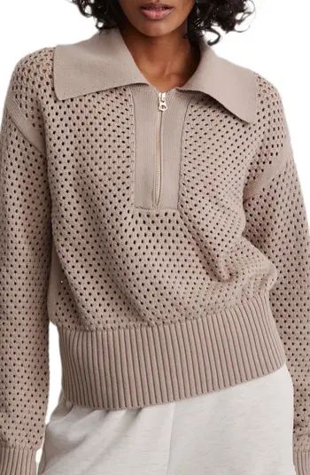Lily Open Stitch Polo Sweater | Nordstrom