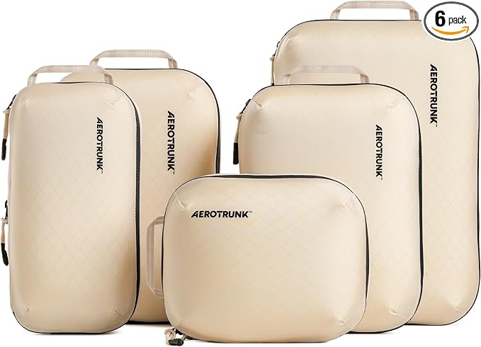 Ultralight Compression Packing Cubes - Lightweight Travel Organizers for Suitcases and Luggage (6... | Amazon (US)