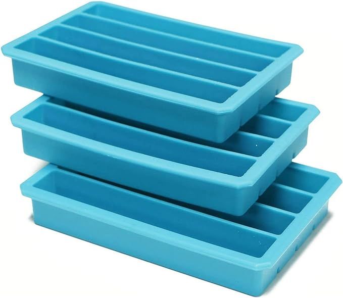 Webake Silicone Ice Cube Trays for Water Bottles Ice Cube Mold 12 Cavity, Easy Release Long Ice C... | Amazon (US)