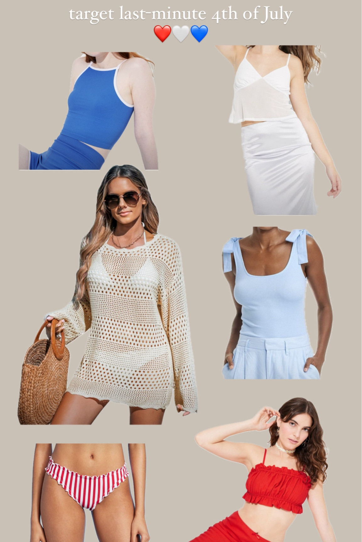 Target last-minute 4th of July inspo! ❤️

#LTKSummerSales #LTKStyleTip #LTKFindsUnder50