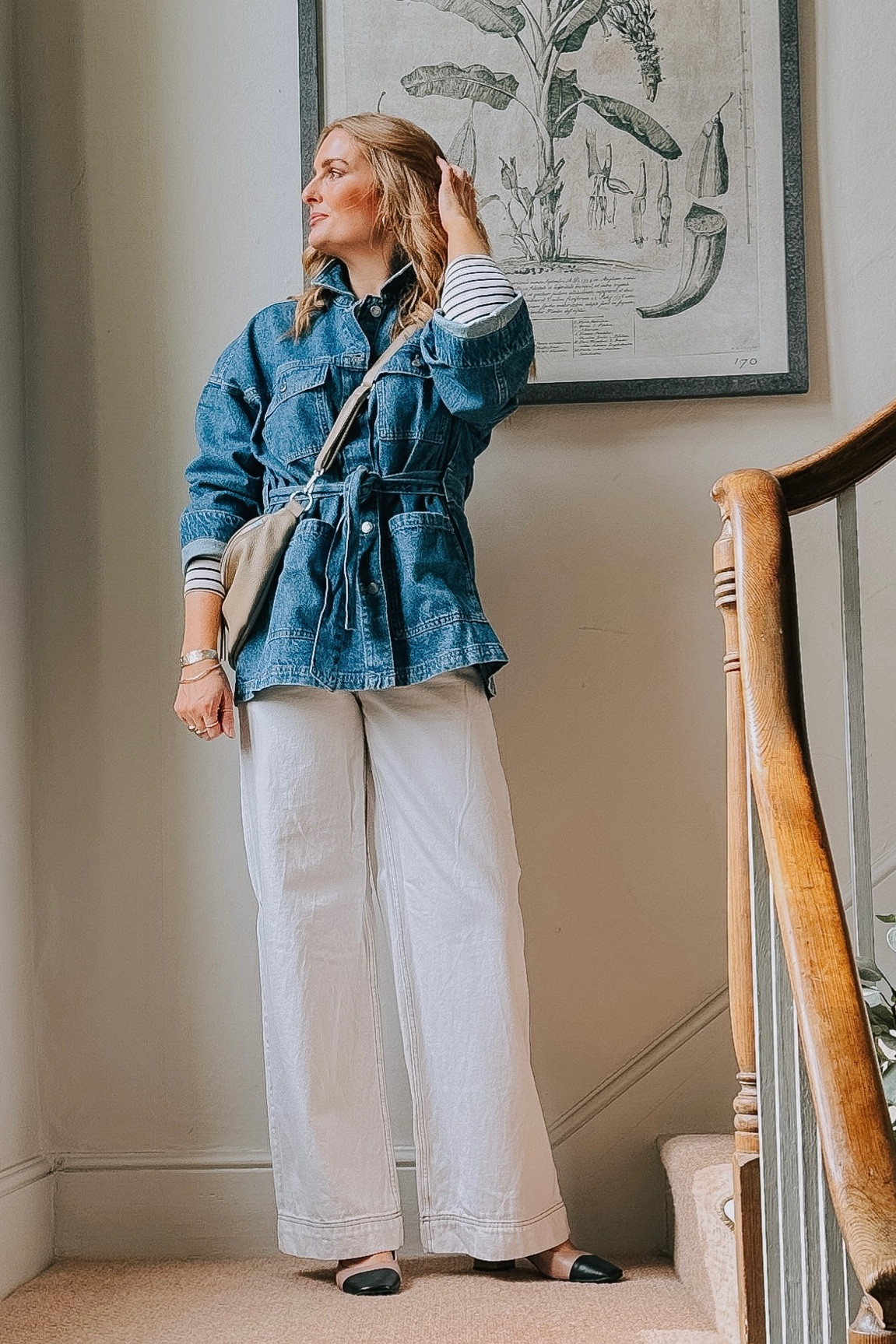 【EEUN】Lock Belt Denim Jacket BELTED TRF DENIM JACKET - Dark indigo | ZARA United States