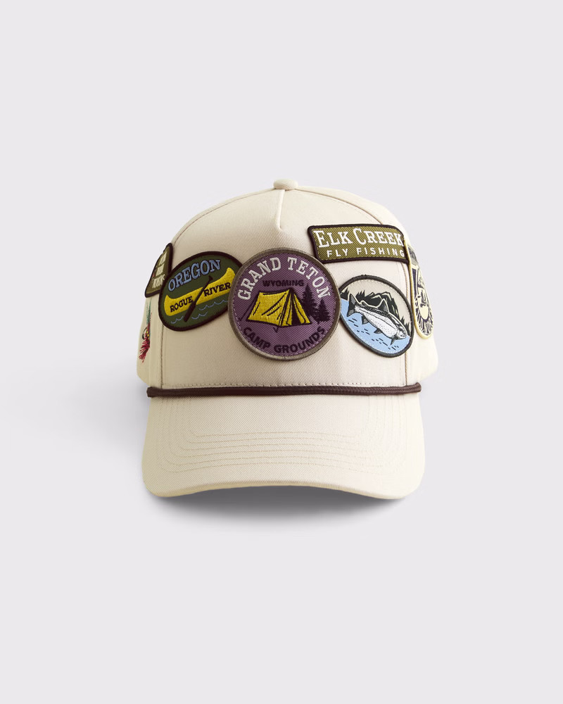 Men's Patchwork Baseball Hat | Men's Clearance | Abercrombie.com | Abercrombie & Fitch (US)