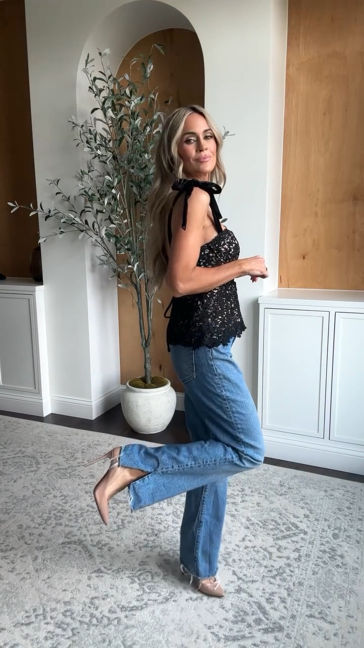 Date night outfit idea featuring this gorgeous statement top that has the prettiest details! Love it paired with a pair of jeans but you could dress it up with a skirt or trousers too!

#datenightoutfits #springoutfitinspo

#LTKmomlife #LTKootd #LTKgrwm