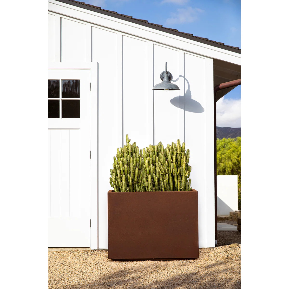 Corten Steel Series Rectangular Metal Span Planter | Wayfair North America