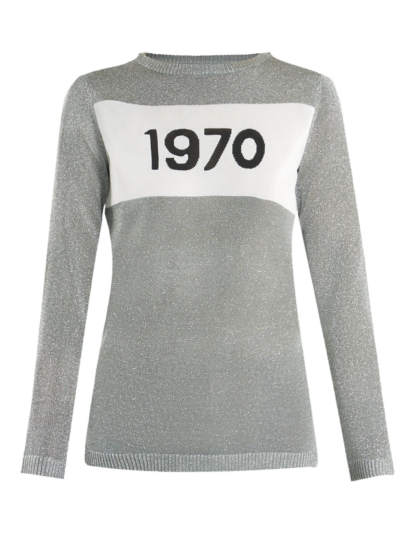 1970-intarsia metallic sweater | Matches (UK)