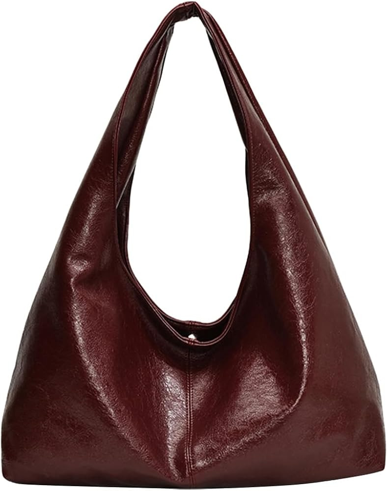 YFGBCX Tote Bags for Women Soft Vegan Leather Shoulder Slouchy Handbag Crossbody Bags Purse | Amazon (US)