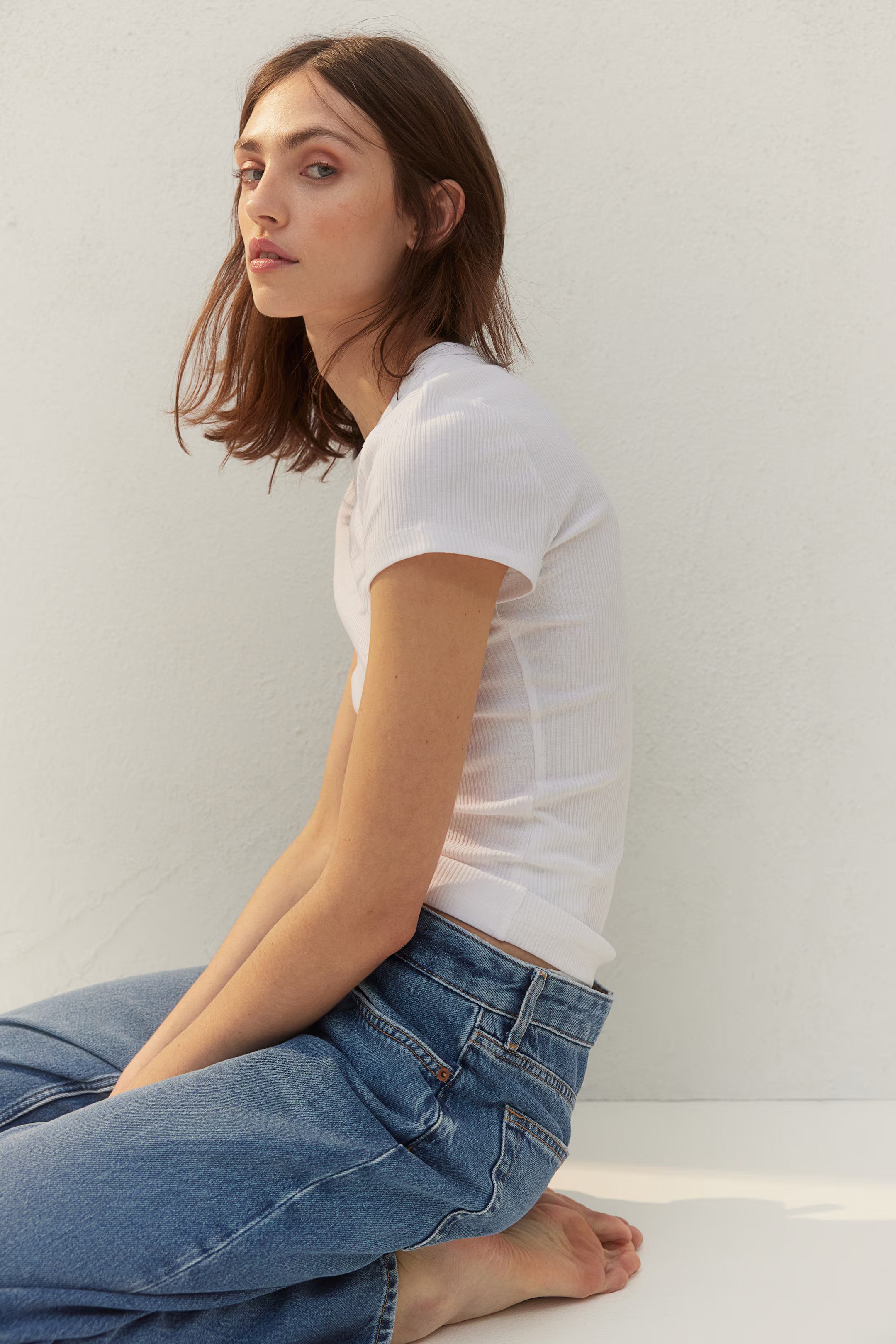 Ribbed T-shirt | H&M (US + CA)