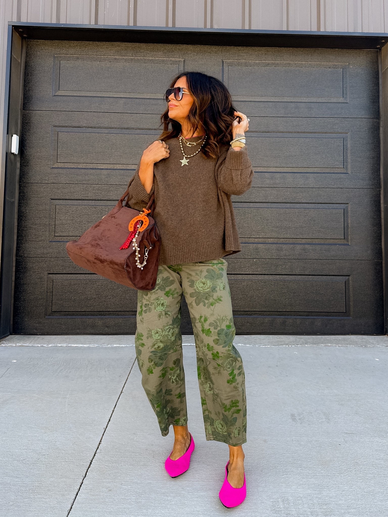 Parent/teacher meeting outfit 
Pink tee: XL
Quince Sweater: XL
GAP floral barrel jeans: size 10 regular (run true to size)
Pink pointed to flats: true to size 

Beljoy code!! STEPH15 (cutest jewels ever!)

#LTKMidsize #LTKgrwm #LTKootd
