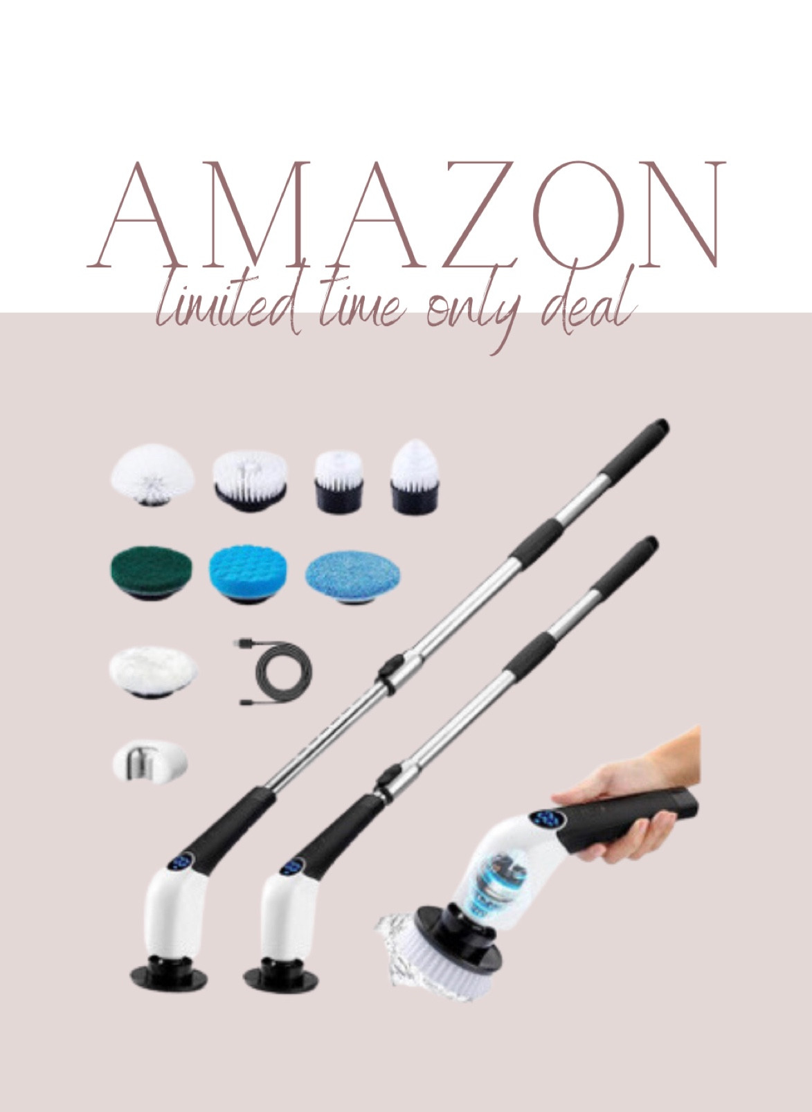 Amazon limited time only deal
Electric spin scrubber bundle 

#LTKFind #LTKhome #LTKsalealert