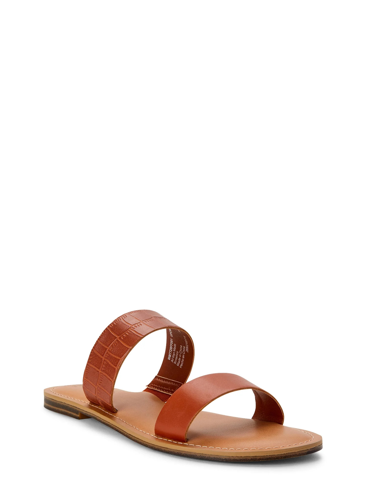Time and Tru Women's Two Band Sandals | Walmart (US)