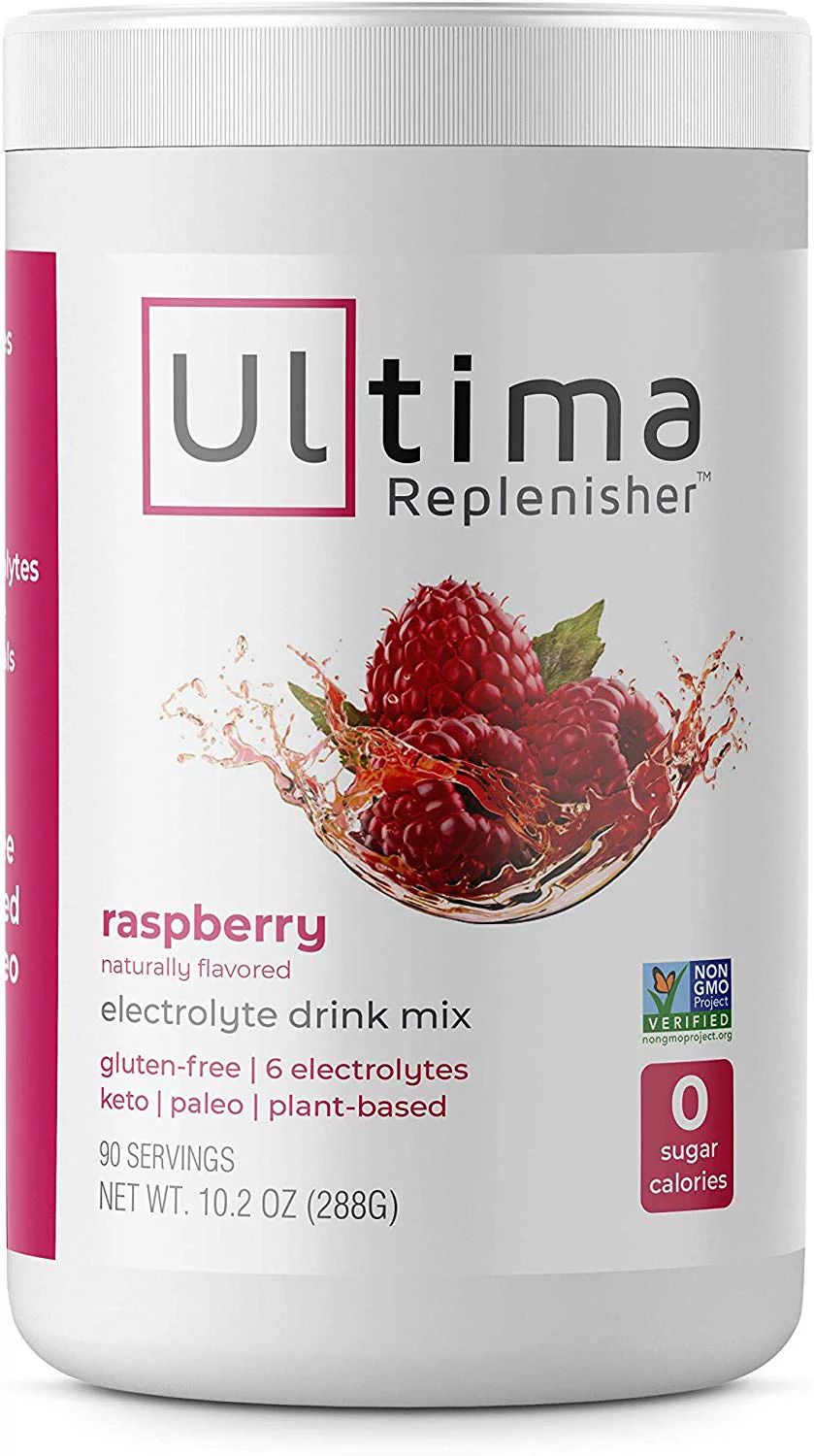 Ultima Replenisher Electrolyte Hydration Mix, Raspberry, 90 Servings, Sugar-Free, 0 Calories, 0 C... | Walmart (US)