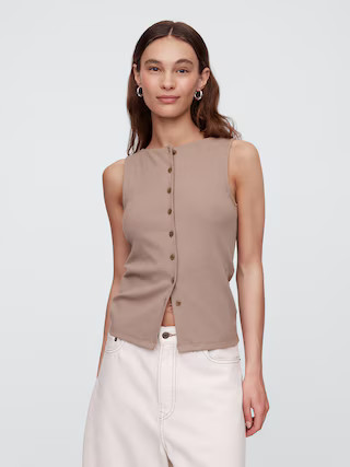 Ribbed Sleeveless Top | Gap Factory