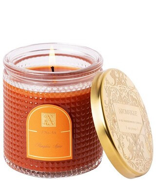 Aromatique Pumpkin Spice Textured Glass Candle with Lid, 6 oz. | Dillard's | Dillard's