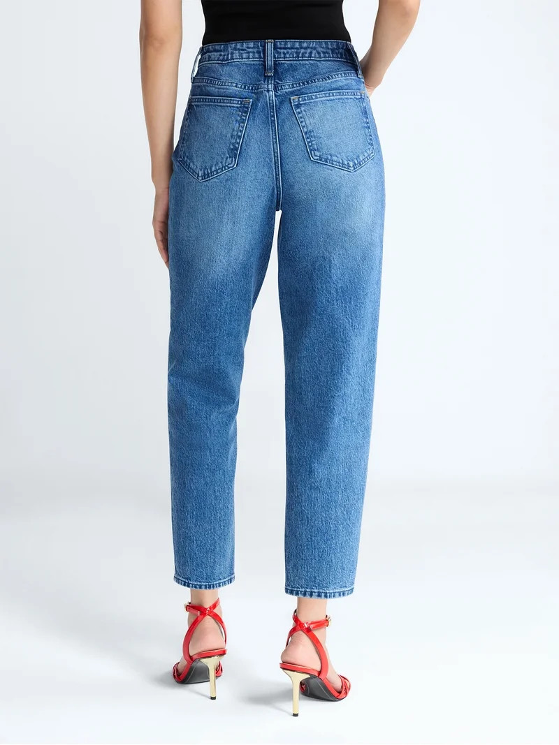 Devil Wears Prada Scoop Collection Women's and Women's Plus Crease Barrel Jeans, 26.5'' Inseam, S... | Walmart (US)