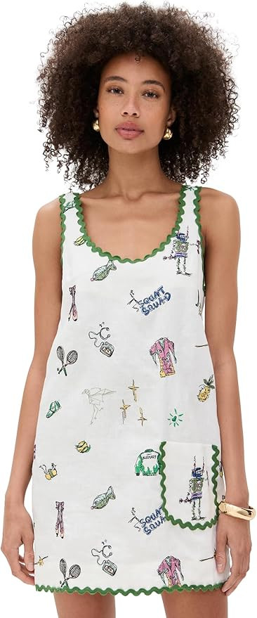 ALÉMAIS Women's Play Embroidered Mini Dress | Amazon (US)