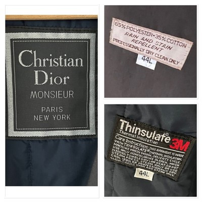 Vintage CHRISTIAN DIOR Monsieur Dark Gray Fully Lined Trench Coat Overcoat 44L  | eBay | eBay US