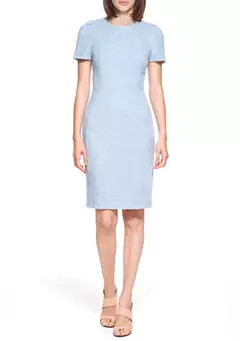 Women's Short Sleeve Solid Sheath Dress | Belk
