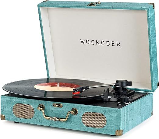 Record Player with Speakers Vinyl Record Player Wireless Turntables for Vinyl Records Suitcase Po... | Amazon (US)