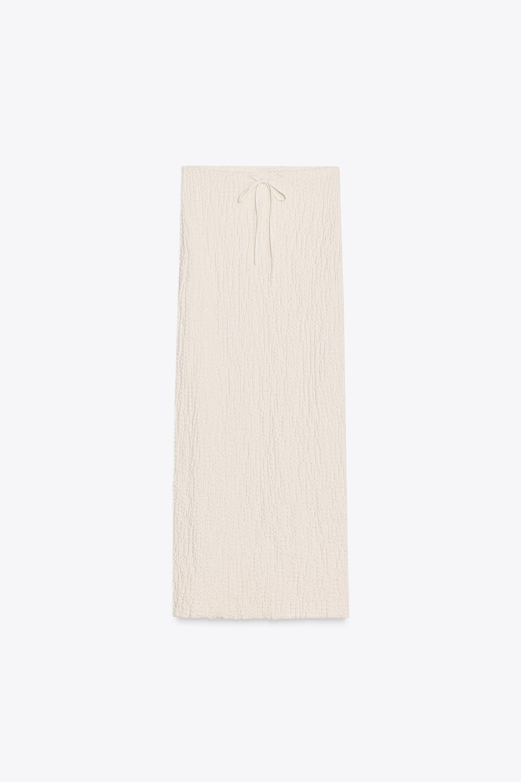 TEXTURED LONG SKIRT | Zara US