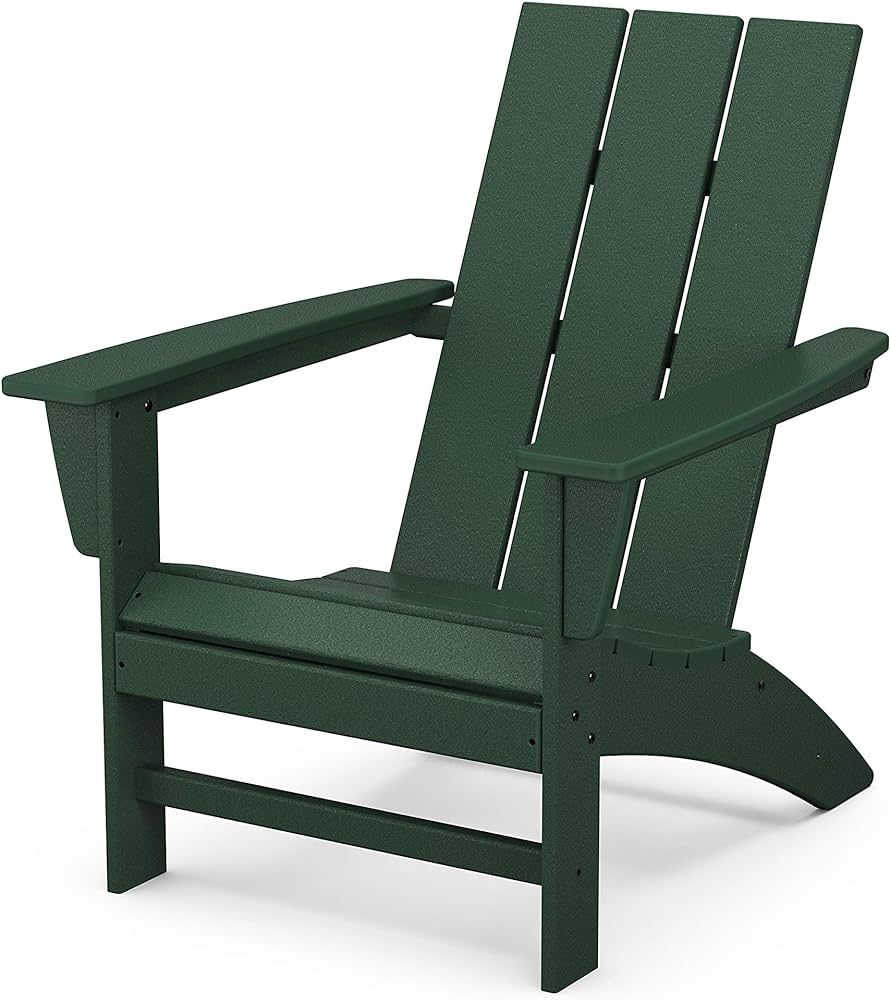 POLYWOOD Stackable Adirondack Chair, Green, Polyethylene | Amazon (US)