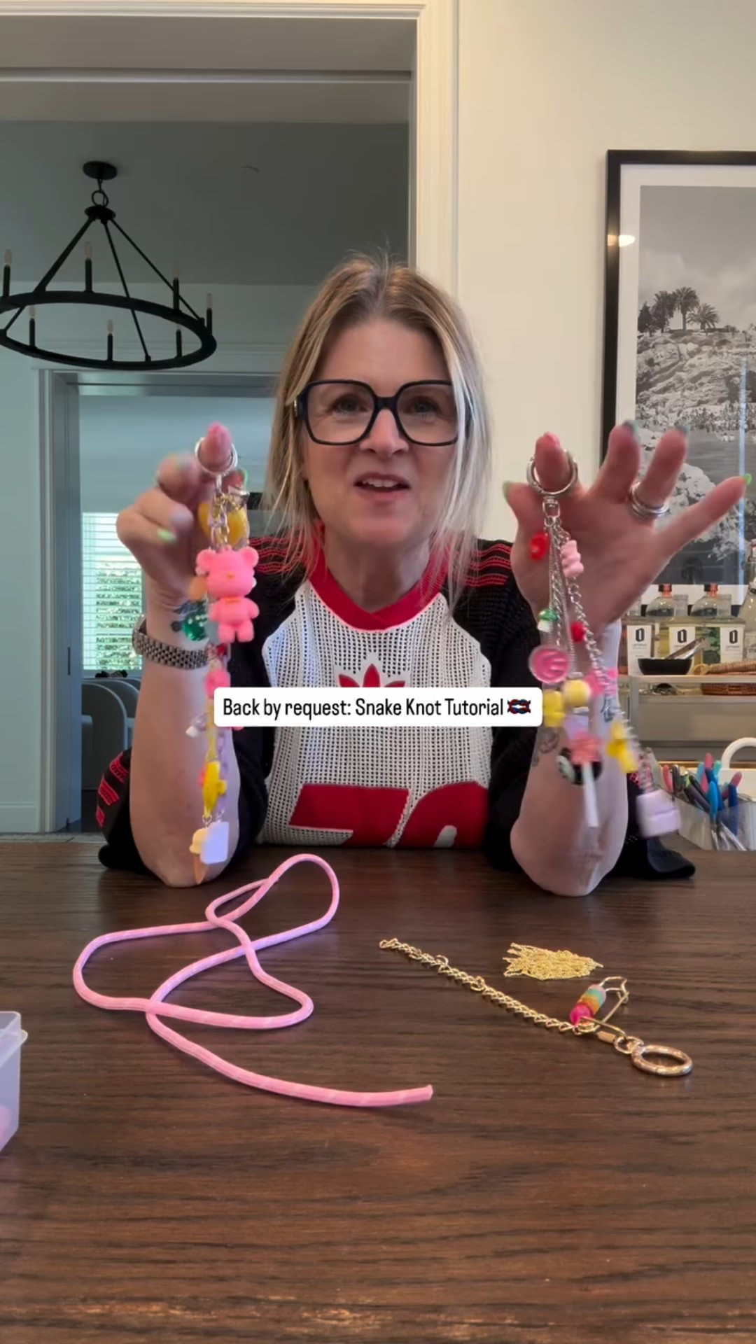 You’ve seen me do this before, but since everyone keeps asking—here’s another snake knot tutorial 🐍🧵
Part one of this bag charm DIY! #charmmaking #snakeknot #diystyle #bagcharm