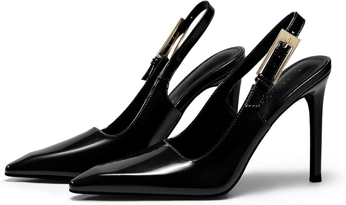 Coutgo Women's Slingback High Heels Pointed Toe Stilettos | Amazon (US)