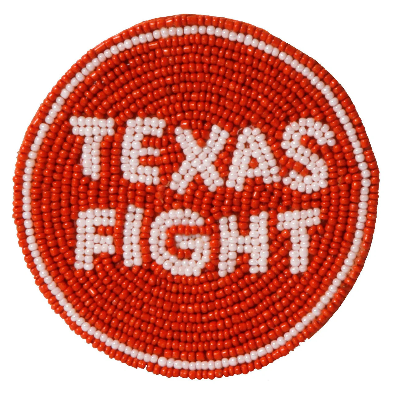 Texas Hook 'Em Beaded Button | Lilla & Beth