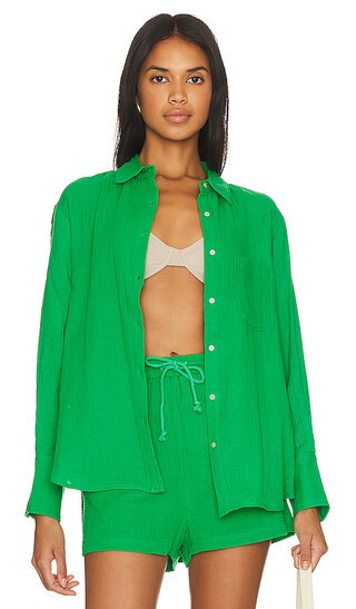 Zosia Top in Basil | Revolve Clothing (Global)