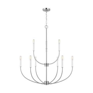 Generation Lighting Greenwich 9-Light Brushed Nickel Chandelier | The Home Depot