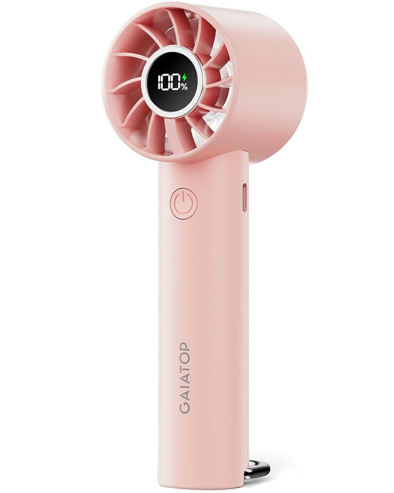Gaiatop Portable Mini Fan, 3 Speed Handheld Fans with Power Display Flashlight, USB Rechargeable ... | Amazon (US)