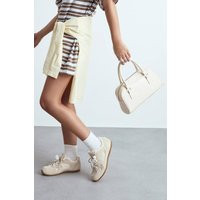 Womens East West Bowling Bag - White - One Size, White | Boohoo.com (UK & IE)
