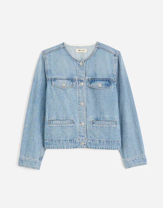 Cinched Lady Jacket in Ashbury Wash: Airy Denim Edition | Madewell