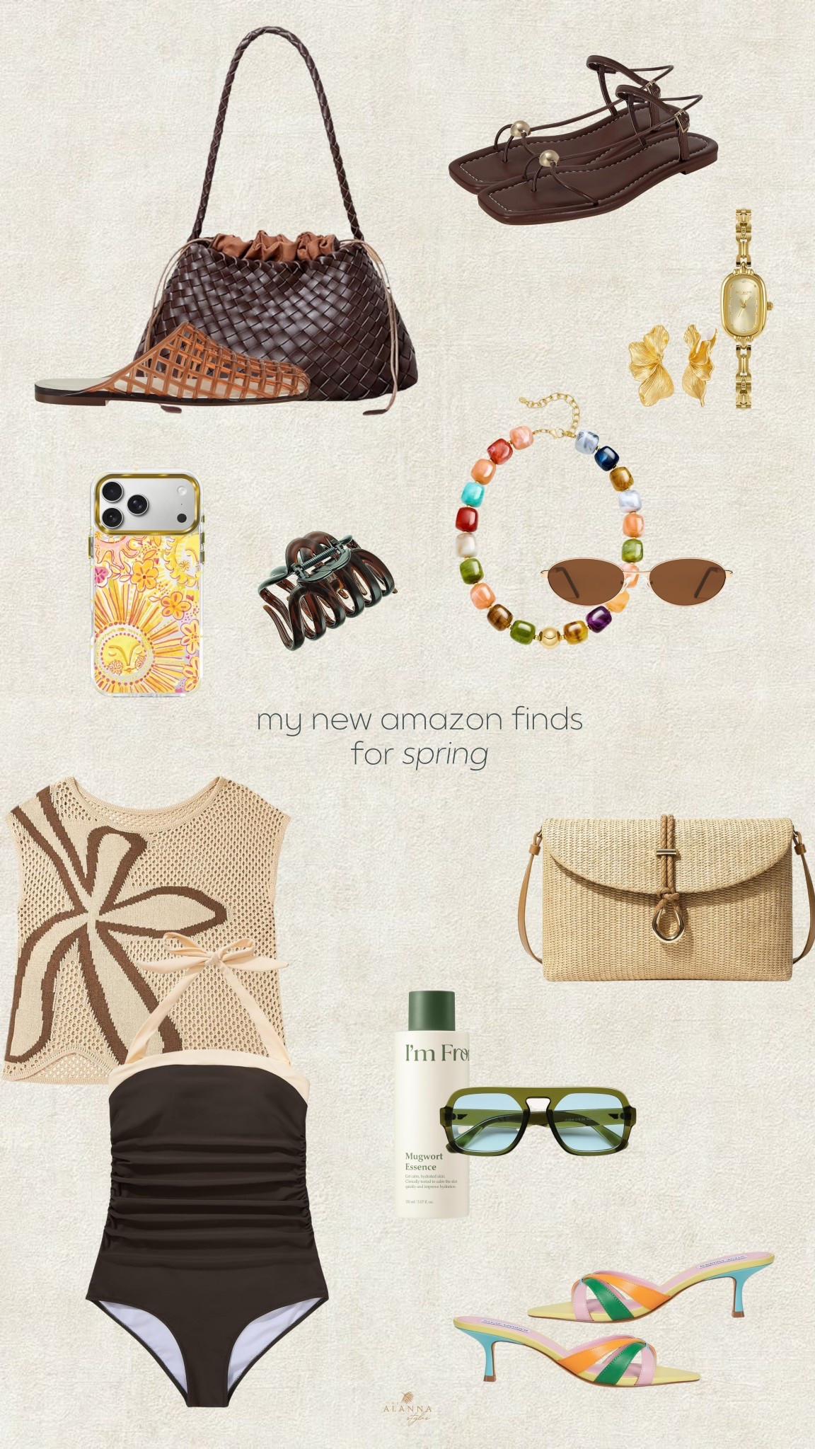 amazon spring refresh. 🌸✨ obsessed with these new finds—from the perfect woven bag and colorful statement jewelry to the most flattering swimwear. building that dream spring wardrobe without the designer price tag. 

#amazonfashion #springstyle #quietluxury #budgetfinds #springtrends

#LTKSeasonal #LTKootd