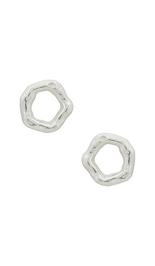 Chiara Earrings in Silver | Revolve Clothing (Global)