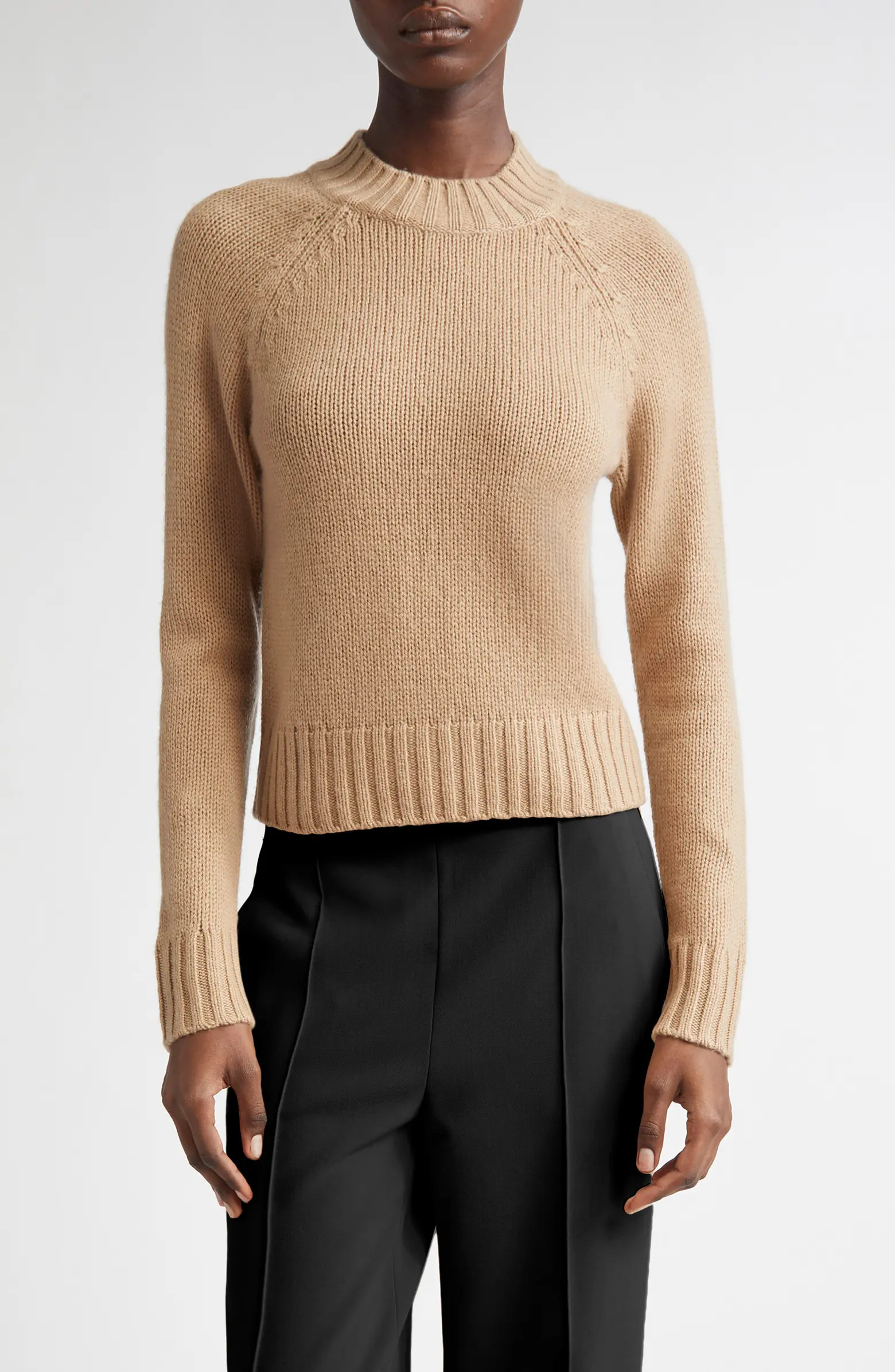 Raglan Sleeve Wool & Cashmere Crewneck Sweater | Nordstrom