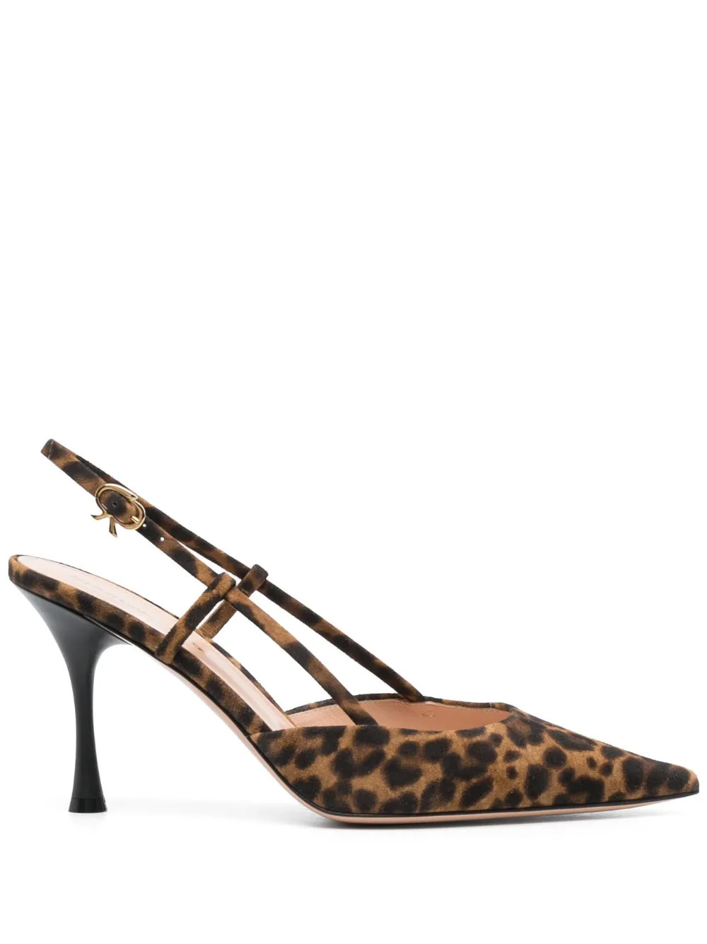 Gianvito Rossi 90mm Ascent Slingback Pumps | Brown | FARFETCH | Farfetch Global
