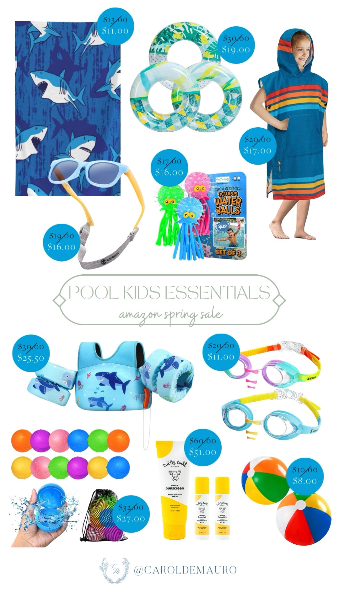 Dive into the Amazon Spring Sale and grab everything your kids need for the ultimate pool day, from leak-proof goggles to the cutest hooded towels. These deals are making a splash, so snag their favorites now before they’re gone!

pool essentials, summer vibes, kid toys, screen free activities, outdoor life, fun games, water toys, creator favorites 2026

#LTKSaleAlert #LTKSeasonal #LTKU