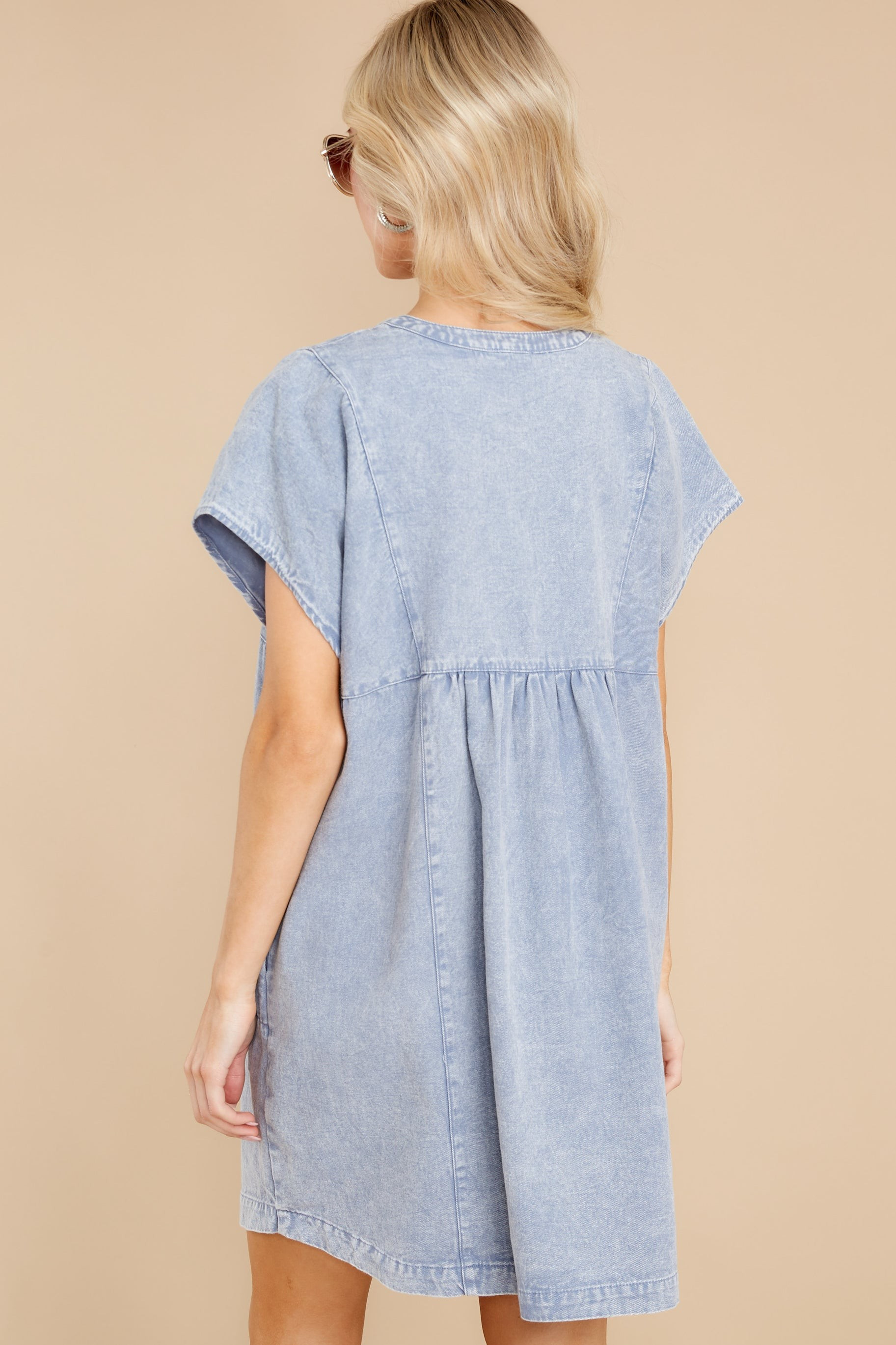 Something To See Denim Blue Dress | Red Dress 