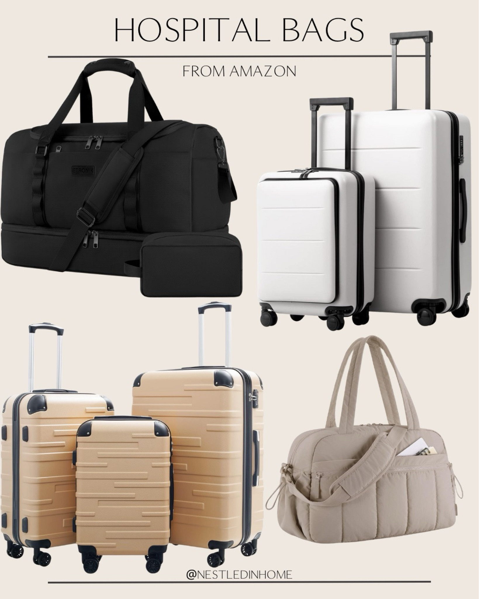 Hospital bags from Amazon for your labor & delivery 

#LTKFindsUnder100 #LTKItBag #LTKBump