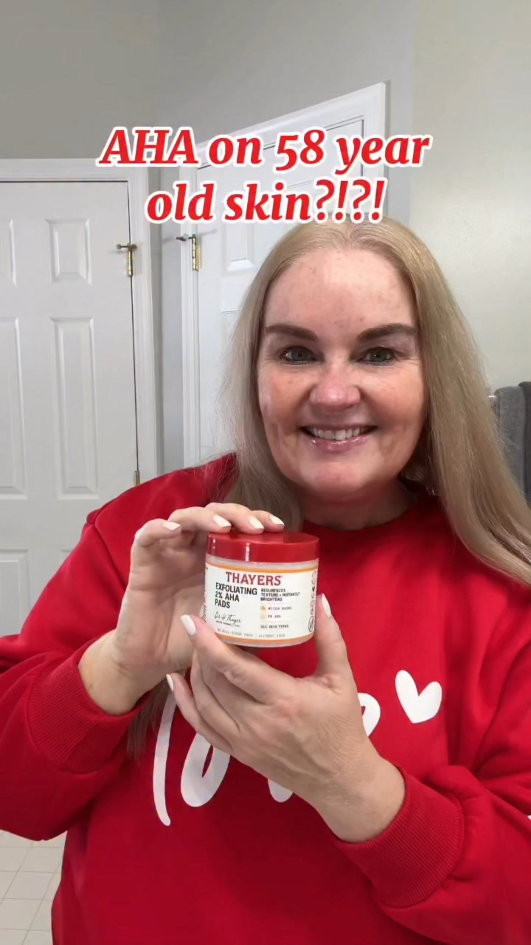 Thank you @thayers for #gifting me these Exfoliating 2% AHA Face Pads to try. 

One of the reasons I love being a #thayersambassador is discovering new skincare that truly works for my sensitive, midlife skin.

I have been using these toner pads after cleansing in the morning, and they have quickly become a favorite step in my routine. The 2% AHA provides gentle exfoliation while the witch hazel helps leave my skin feeling balanced — not tight or stripped.

At 58, my skin is dry, sensitive, and prone to redness, so I’m very careful with exfoliation. These pads feel gentle but effective. After just a few uses, my skin felt smoother and looked noticeably brighter.

If you are looking for an easy way to add exfoliation for mature or sensitive skin without irritation, these are worth trying.

#thayers #productreview #midlifelifestyle

#LTKselfcare #LTKdayinmylife #LTKgrwm